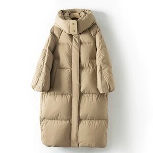Women’s Long Down Coat –Goose Down, Size M